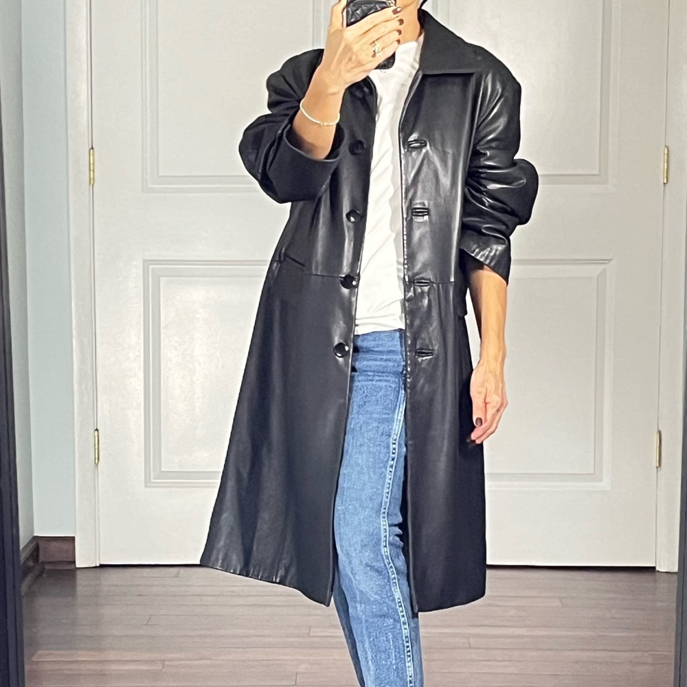 Winlit 100% genuine leather coat size XL